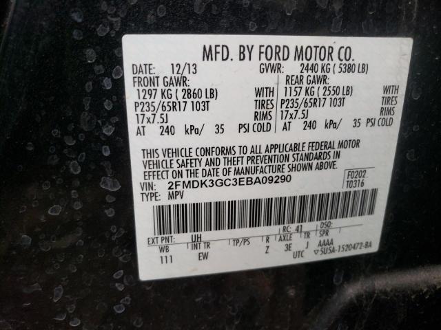Photo 10 from auction – 2014 FORD EDGE SE with VIN 2FMDK3GC3EBA09290