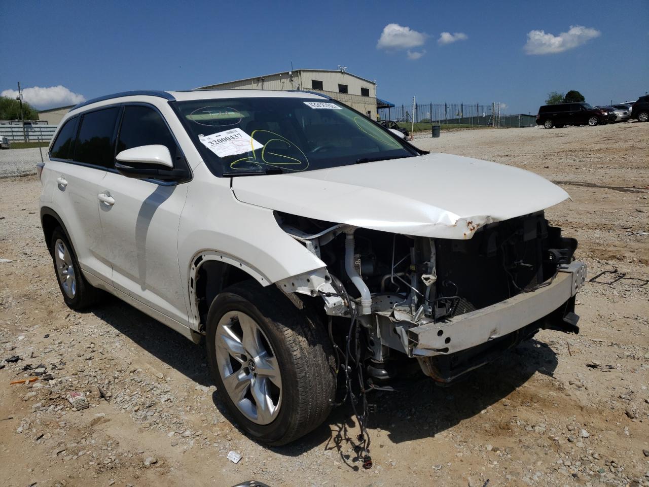 TOYOTA HIGHLANDER 2016 with VIN 5TDYKRFH4GS126996 - Photo from auction