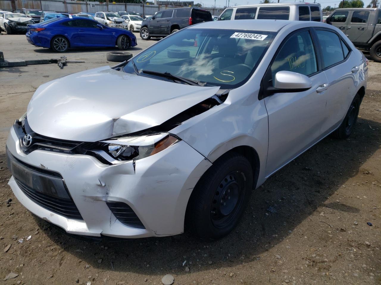 Photo 2 from auction – 2016 TOYOTA COROLLA L with VIN 5YFBURHE6GP419097
