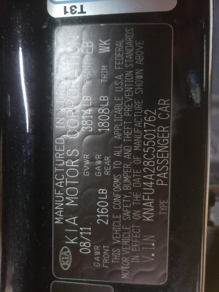 Photo 10 from auction – 2012 KIA FORTE EX with VIN KNAFU4A28C5501762