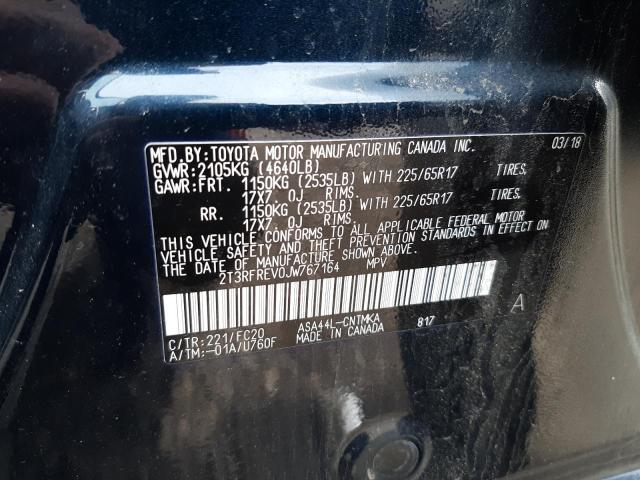 Photo 10 from auction – 2018 TOYOTA RAV4 ADVEN with VIN 2T3RFREV0JW767164