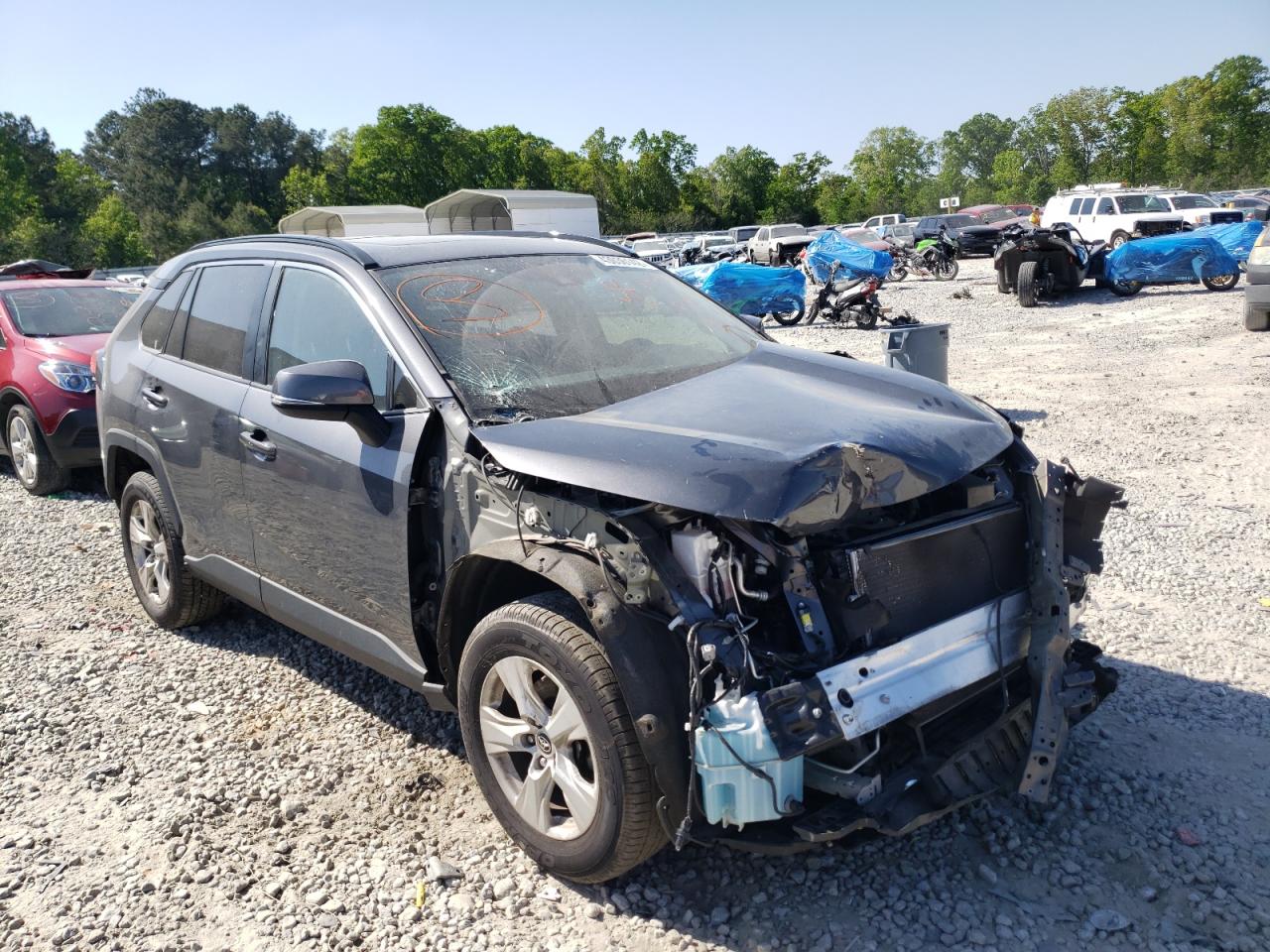 TOYOTA RAV4 XLE 2019 with VIN JTMW1RFV0KD030139 - Photo from auction