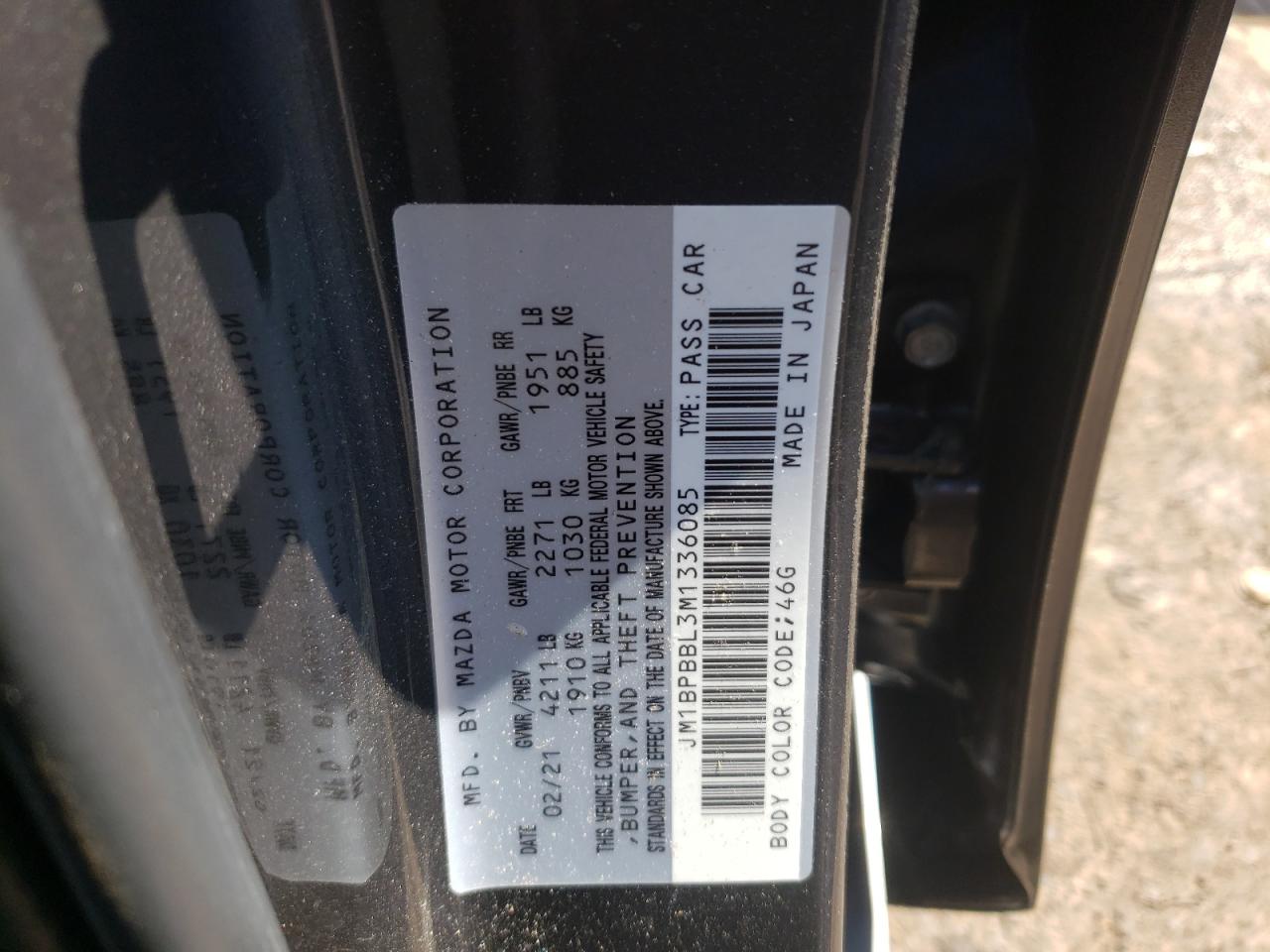 Photo 10 from auction – 2021 MAZDA 3 SELECT with VIN JM1BPBBL3M1336085