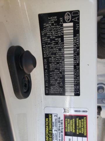 Photo 10 from auction – 2015 TOYOTA COROLLA L with VIN 2T1BURHE1FC286201