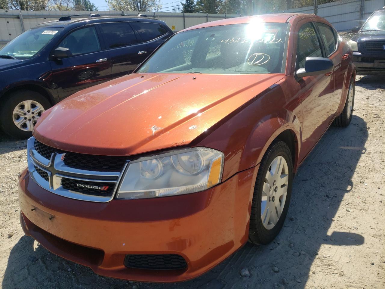 Photo 2 from auction – 2012 DODGE AVENGER SE with VIN 1C3CDZAB4CN276781