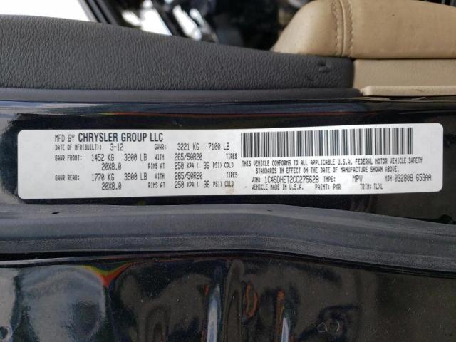 Photo 10 from auction – 2012 DODGE DURANGO CI with VIN 1C4SDHET2CC275628
