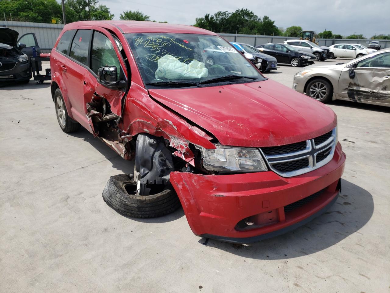DODGE JOURNEY SE 2013 with VIN 3C4PDCAB0DT557164 - Photo from auction