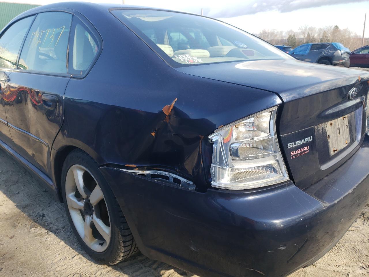 Photo 9 from auction – 2007 SUBARU LEGACY 2.5 with VIN 4S3BL616477214173