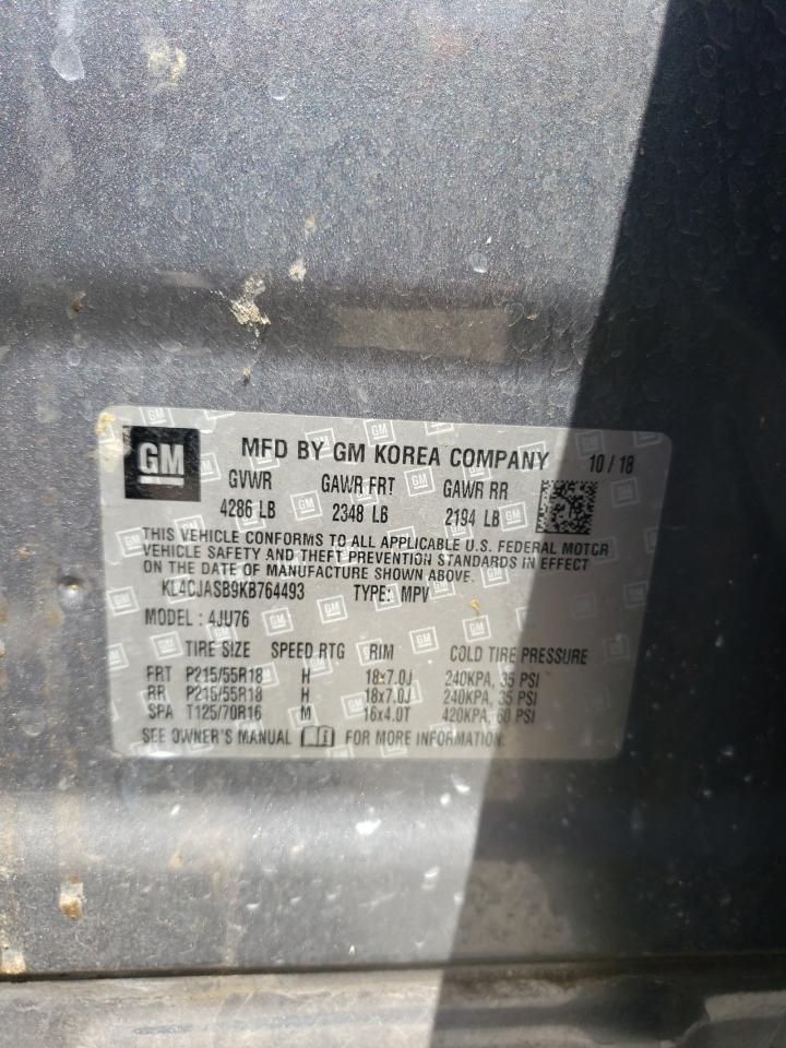 Photo 10 from auction – 2019 BUICK ENCORE PRE with VIN KL4CJASB9KB764493