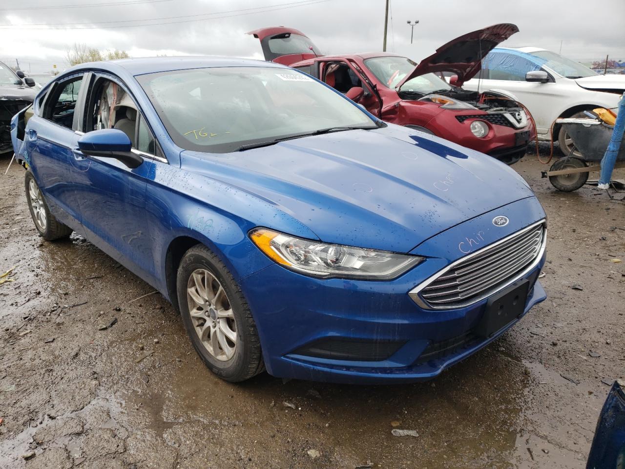 FORD FUSION S 2017 with VIN 3FA6P0G72HR185601 - Photo from auction