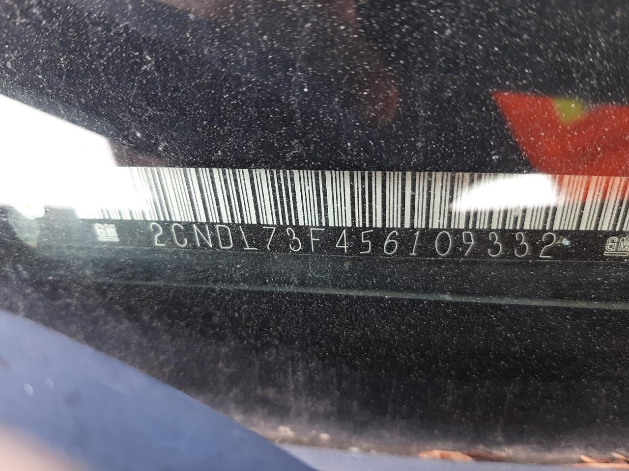Photo 10 from auction – 2005 CHEVROLET EQUINOX LT with VIN 2CNDL73F456109332