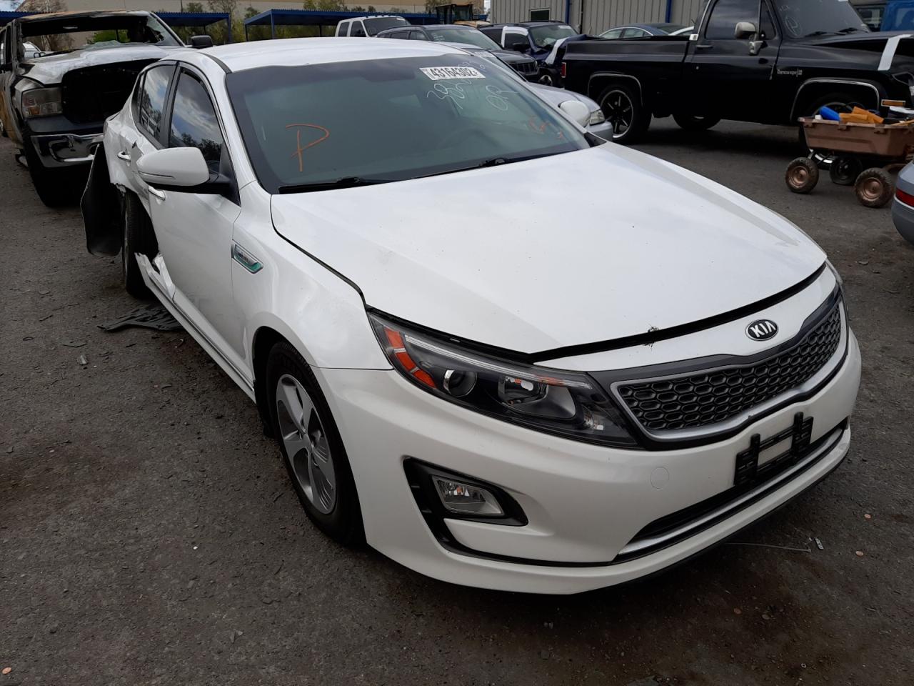 KIA OPTIMA HYB 2016 with VIN KNAGM4AD9G5099603 - Photo from auction