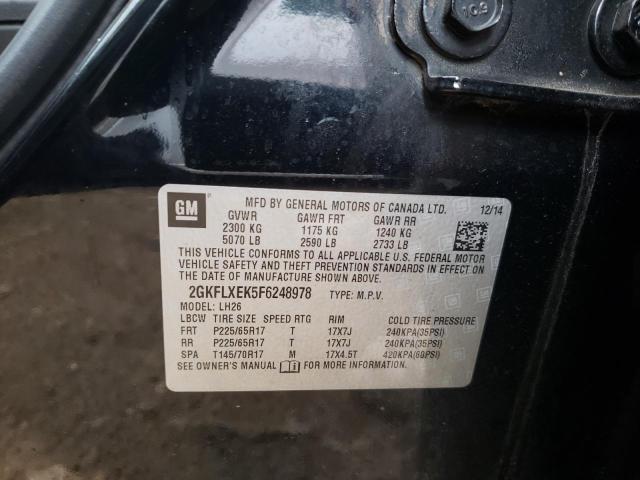 Photo 10 from auction – 2015 GMC TERRAIN SL with VIN 2GKFLXEK5F6248978