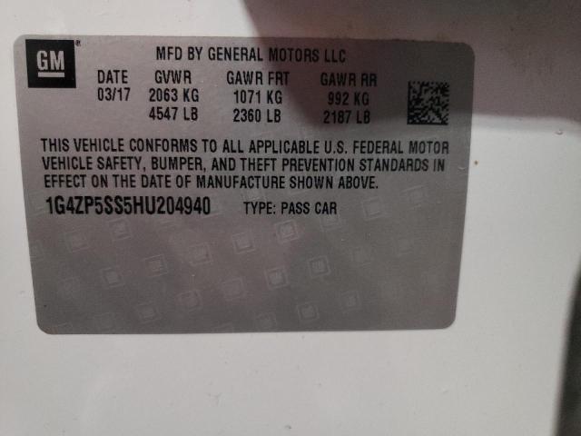 Photo 10 from auction – 2017 BUICK LACROSSE E with VIN 1G4ZP5SS5HU204940