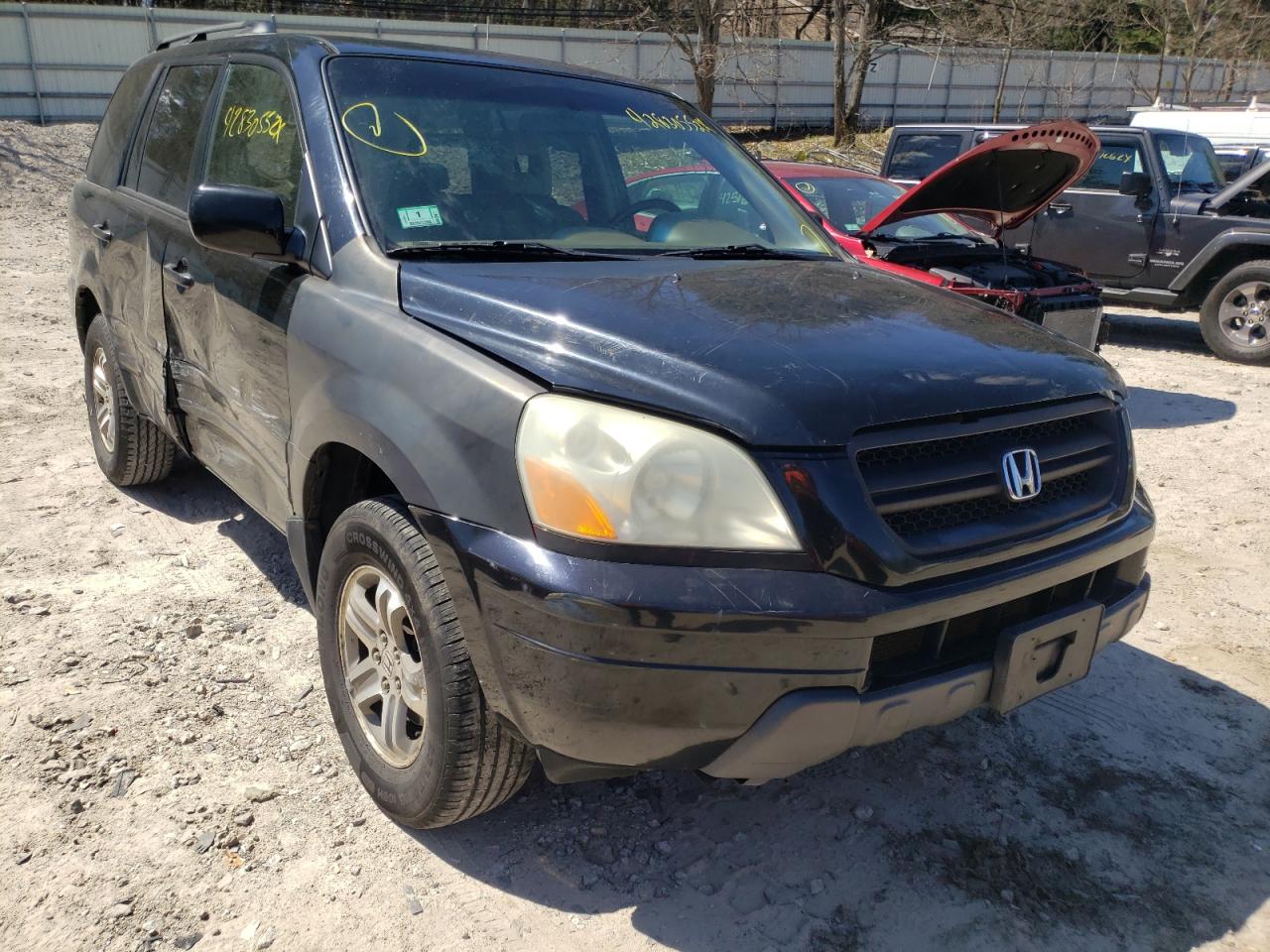 HONDA PILOT EXL 2005 with VIN 2HKYF18725H506190 - Photo from auction