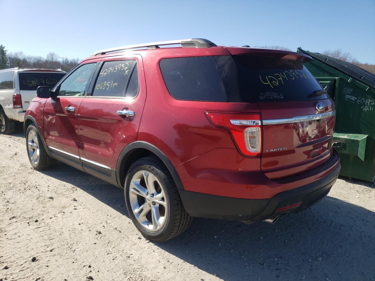 Photo 3 from auction – 2013 FORD EXPLORER L with VIN 1FM5K7F89DGC07453