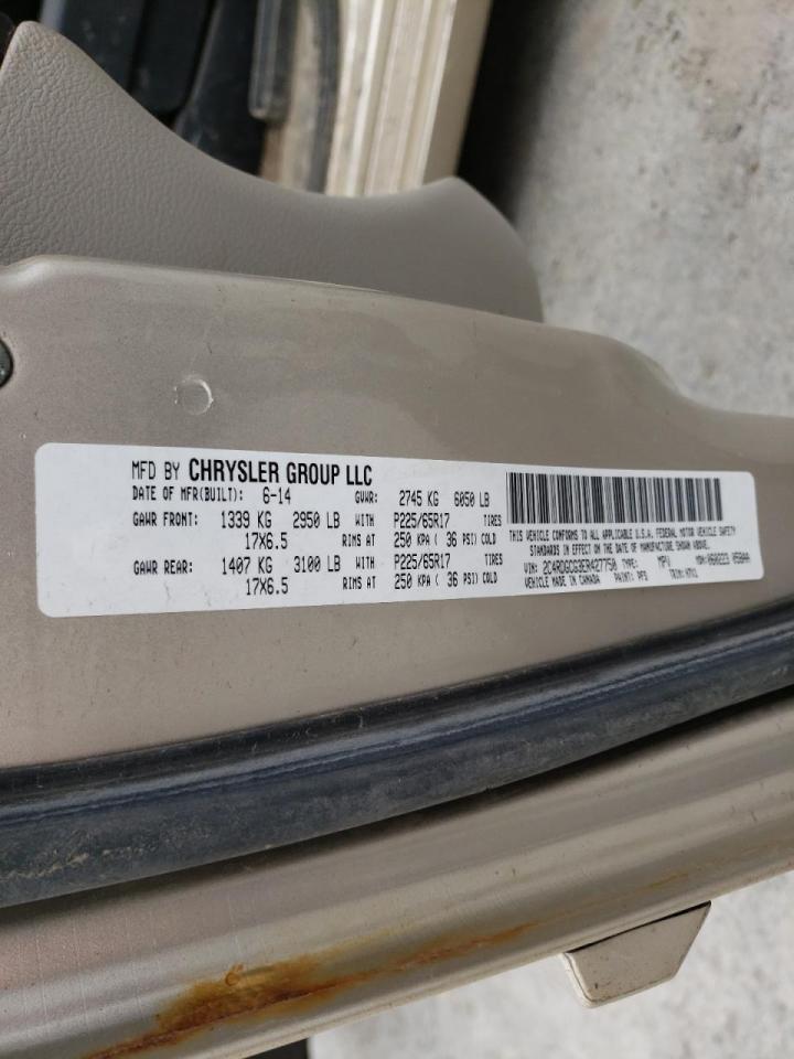 Photo 10 from auction – 2014 DODGE GRAND CARA with VIN 2C4RDGCG3ER427750
