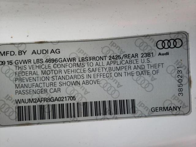 Photo 10 from auction – 2016 AUDI A5 PREMIUM with VIN WAUM2AFR8GA021705