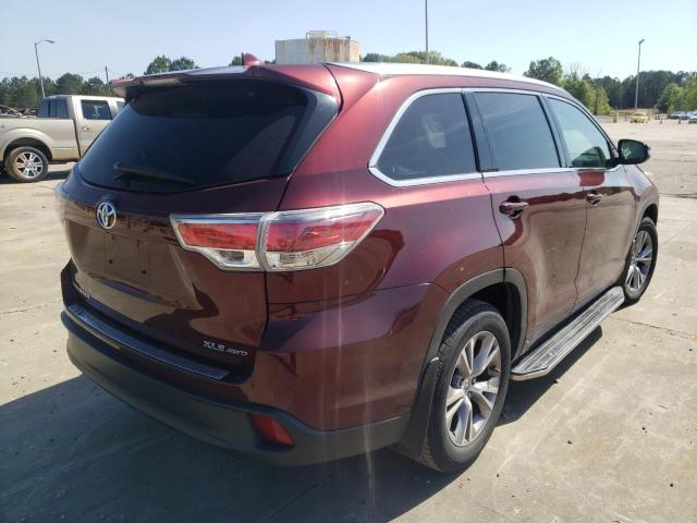 Photo 4 from auction – 2015 TOYOTA HIGHLANDER with VIN 5TDJKRFH5FS096410