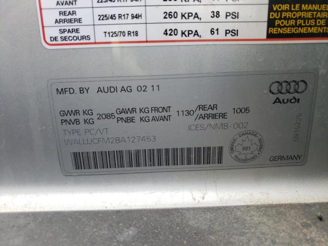 Photo 10 from auction – 2011 AUDI A3 PREMIUM with VIN WAUJJCFM2BA127453