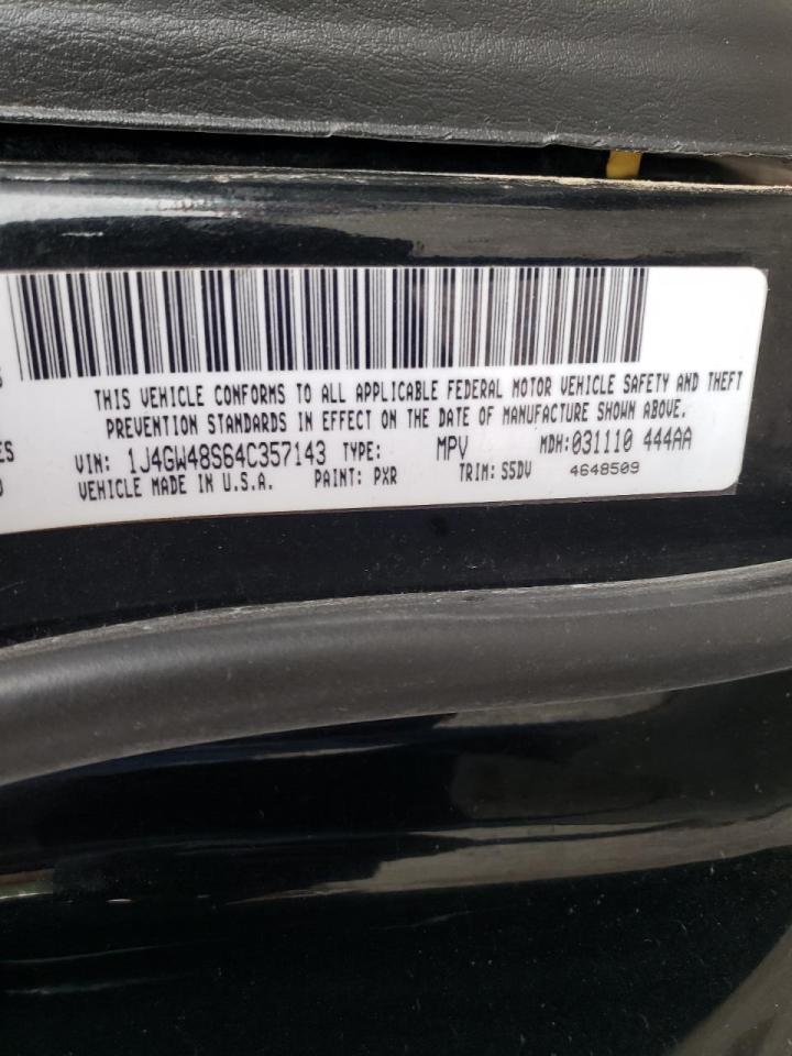 Photo 10 from auction – 2004 JEEP GRAND CHER with VIN 1J4GW48S64C357143