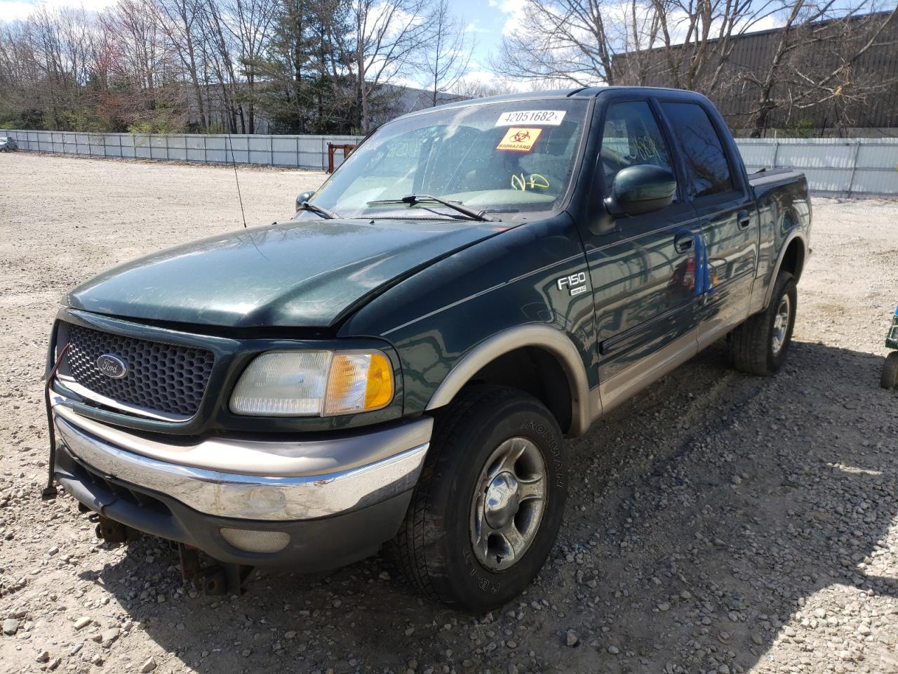 Photo 2 from auction – 2003 FORD F150 SUPER with VIN 1FTRW08L93KA74708