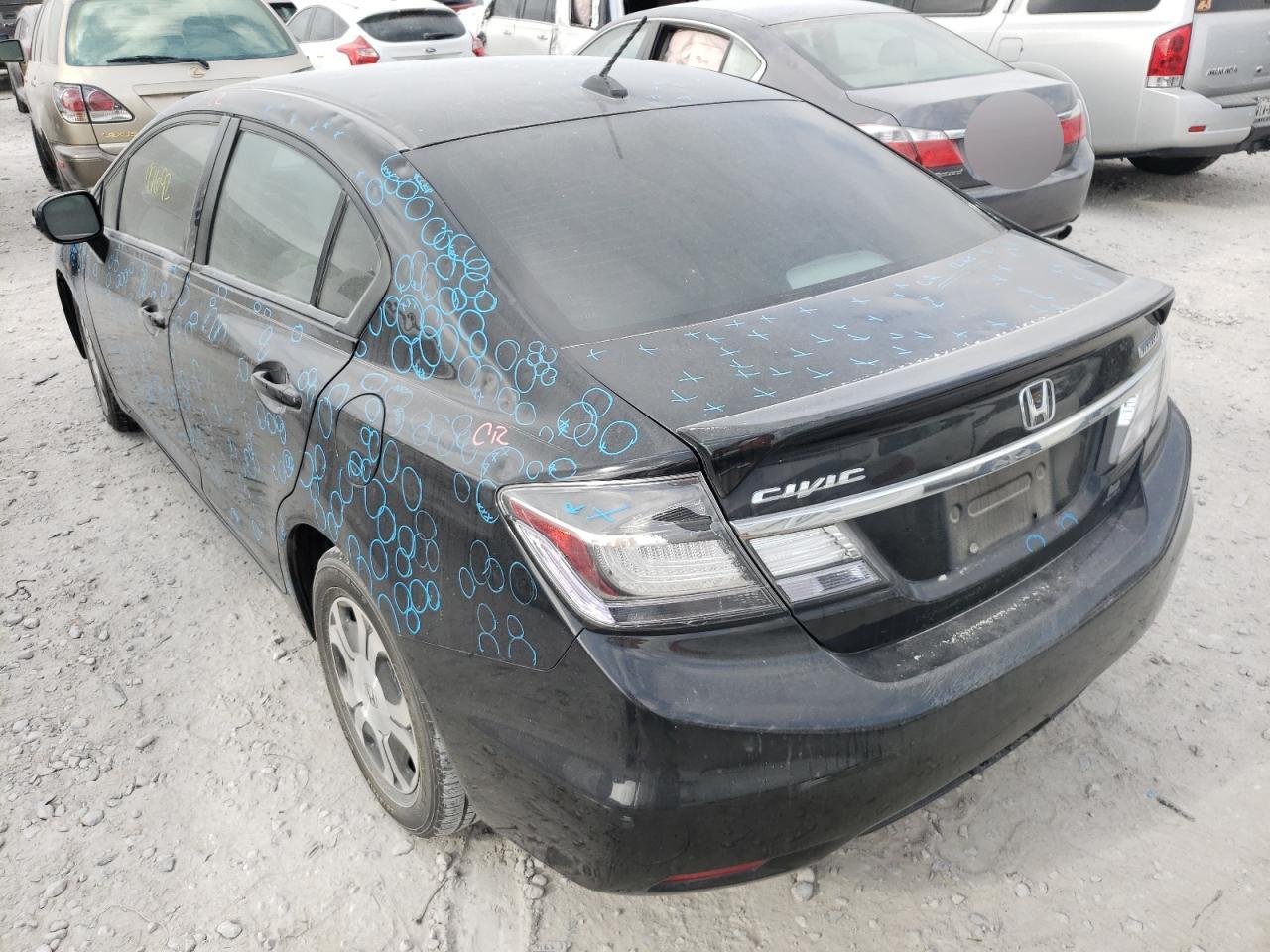 Photo 3 from auction – 2013 HONDA CIVIC HYBR with VIN 19XFB4F25DE001114