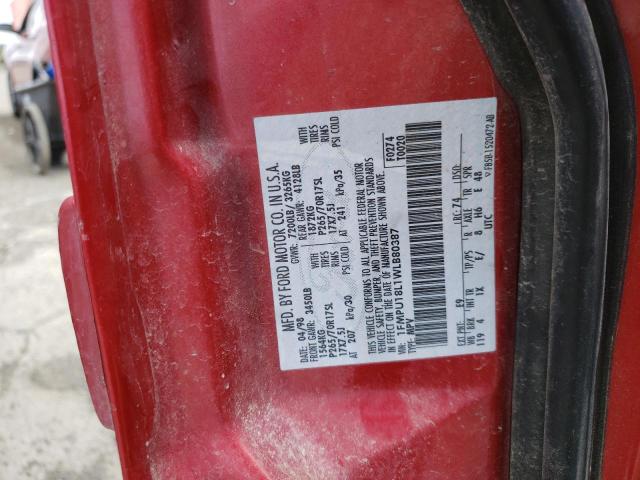 Zdjęcie 10 z aukcji – 1998 FORD EXPEDITION z VIN 1FMPU18L1WLB80387