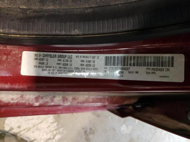 Photo 10 from auction – 2013 CHRYSLER 200 TOURIN with VIN 1C3CCBBB9DN546257