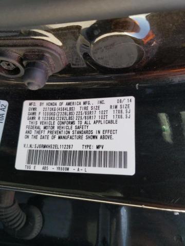 Photo 10 from auction – 2014 HONDA CR-V EX with VIN 5J6RM4H52EL112267