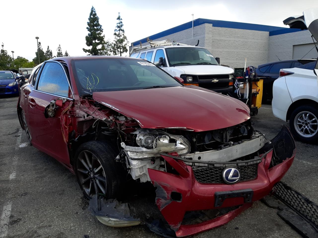 LEXUS CT 200 2012 with VIN JTHKD5BH1C2050569 - Photo from auction