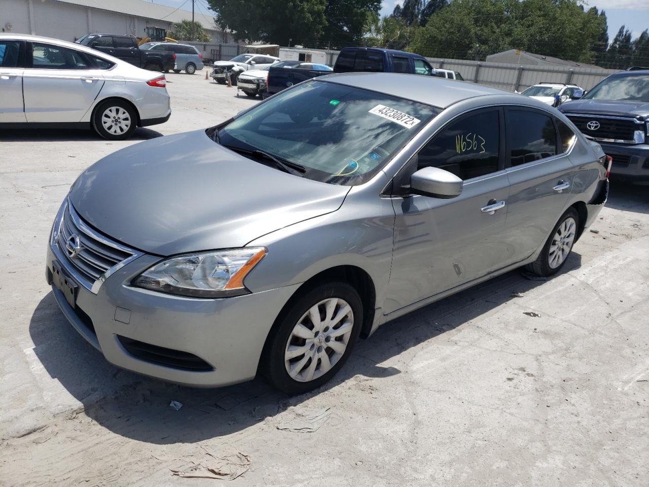 Photo 2 from auction – 2014 NISSAN SENTRA S with VIN 3N1AB7AP8EL607182