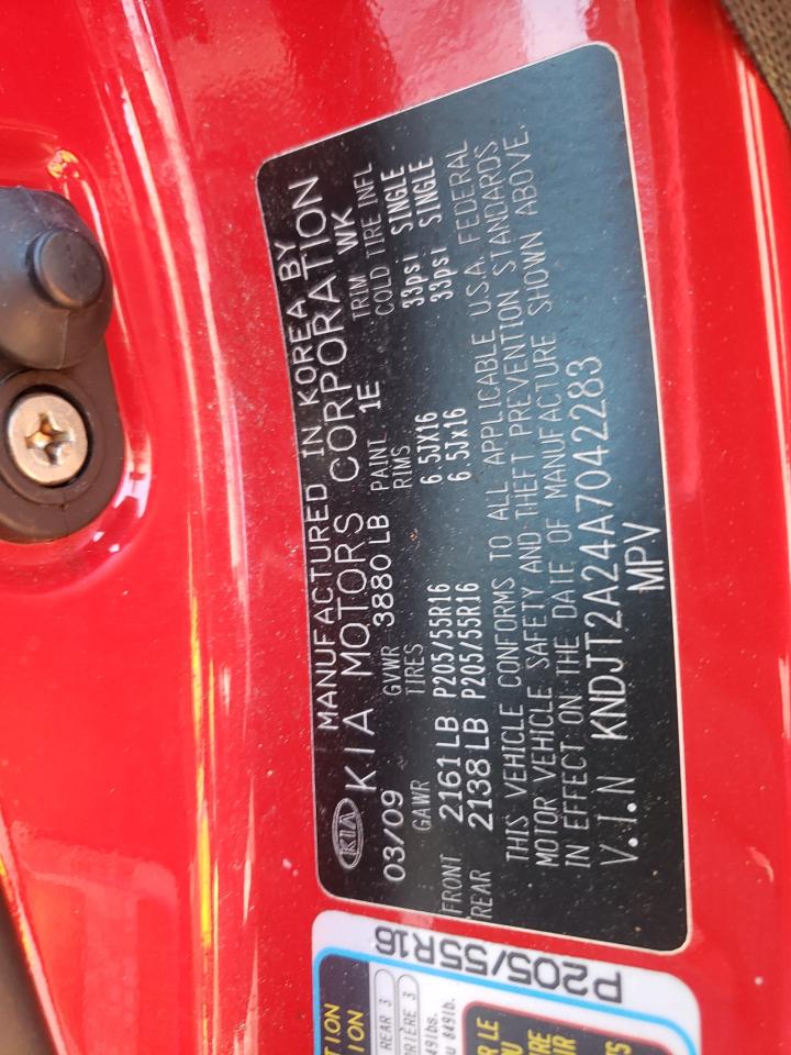 Photo 10 from auction – 2010 KIA SOUL with VIN KNDJT2A24A7042283