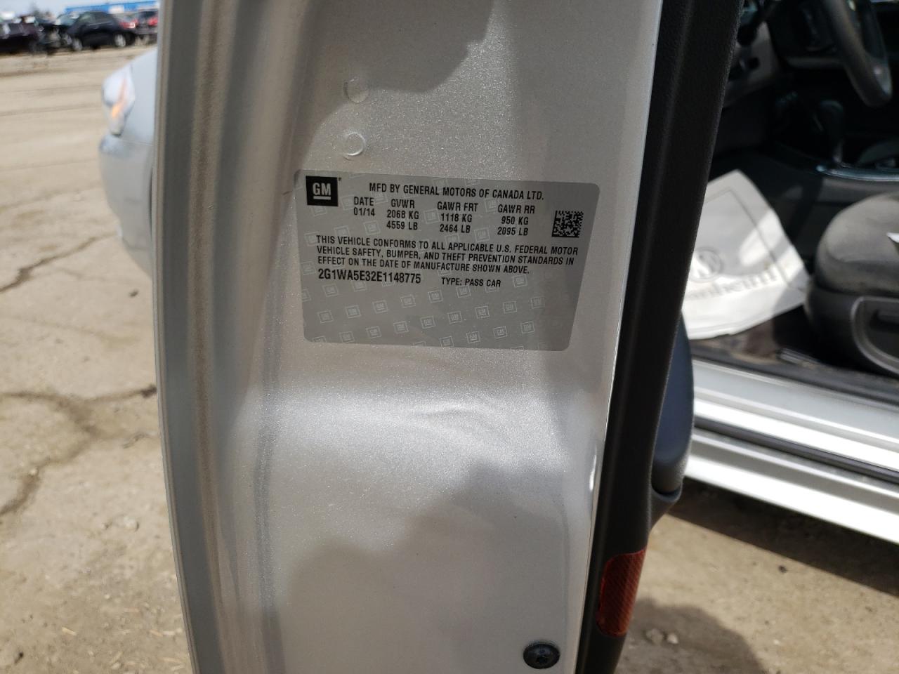 Photo 10 from auction – 2014 CHEVROLET IMPALA LIM with VIN 2G1WA5E32E1148775