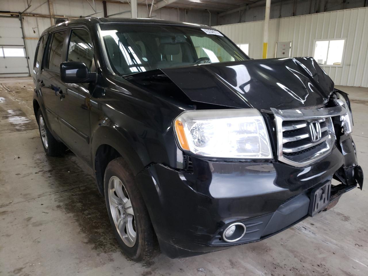 HONDA PILOT EXL 2013 with VIN 5FNYF4H53DB037348 - Photo from auction