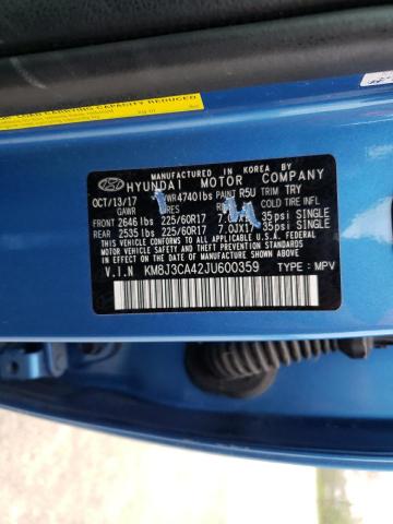Photo 10 from auction – 2018 HYUNDAI TUCSON SEL with VIN KM8J3CA42JU600359