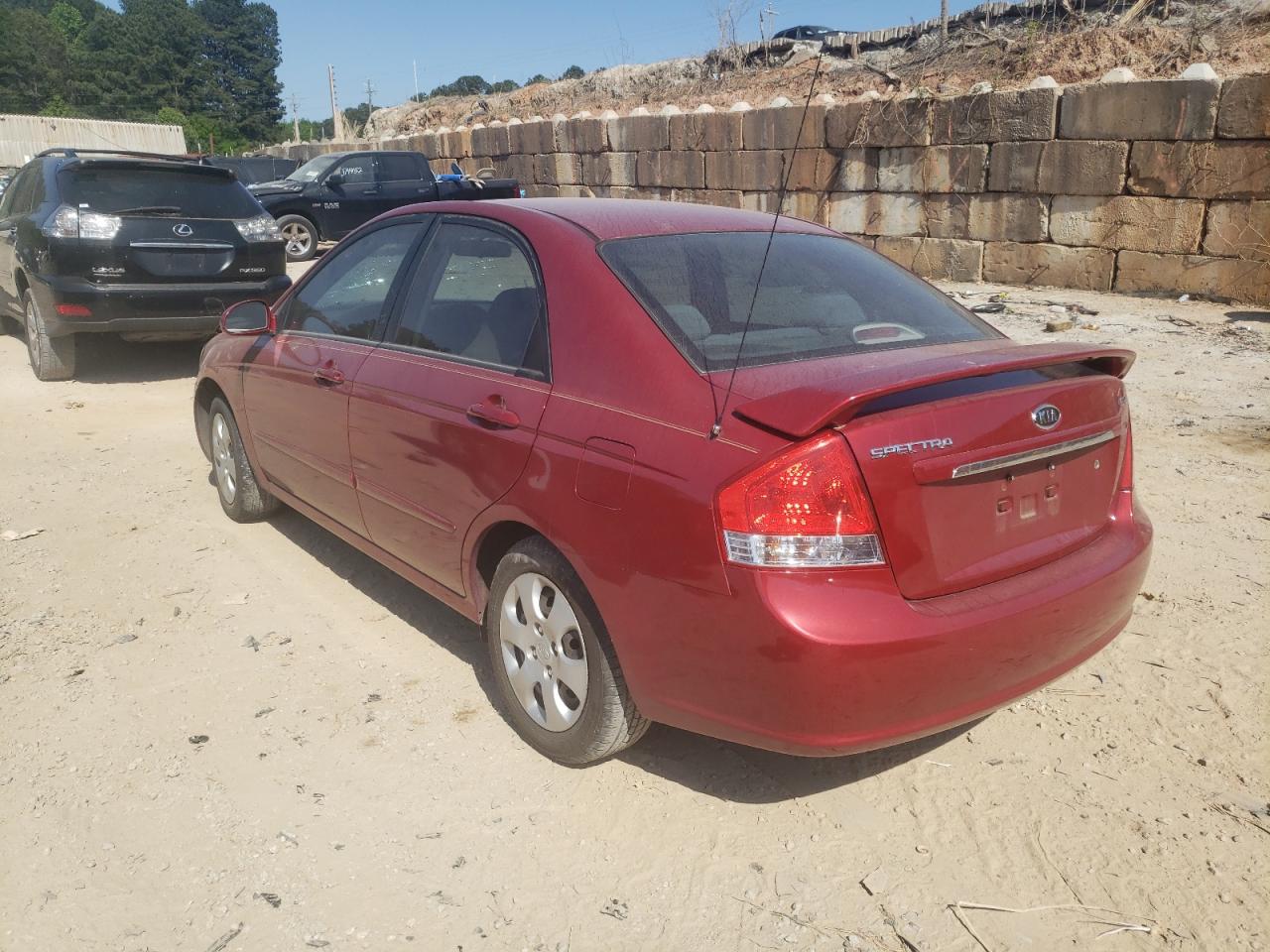 Photo 3 from auction – 2008 KIA SPECTRA EX with VIN KNAFE121385510670