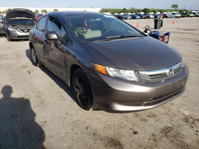 HONDA CIVIC LX 2012 with VIN 19XFB2F54CE024445 - Photo from auction
