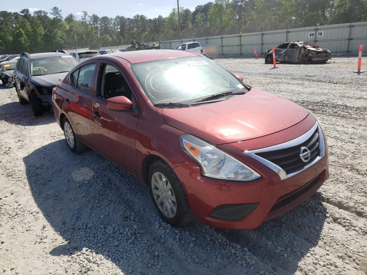 NISSAN VERSA 2019 with VIN 3N1CN7AP9KL814675 - Photo from auction