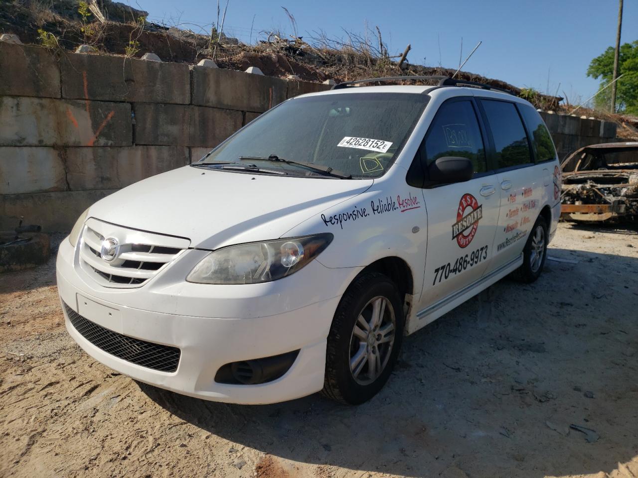 Photo 2 from auction – 2005 MAZDA MPV WAGON with VIN JM3LW28A950535282