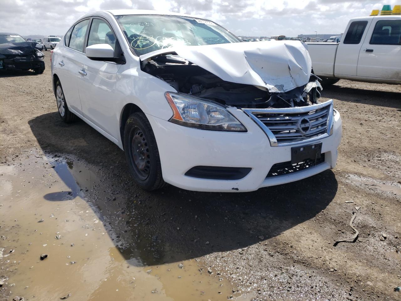 NISSAN SENTRA S 2015 with VIN 3N1AB7AP8FL687441 - Photo from auction