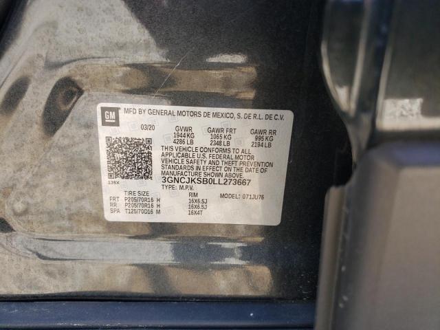 Photo 10 from auction – 2020 CHEVROLET TRAX LS with VIN 3GNCJKSB0LL273667