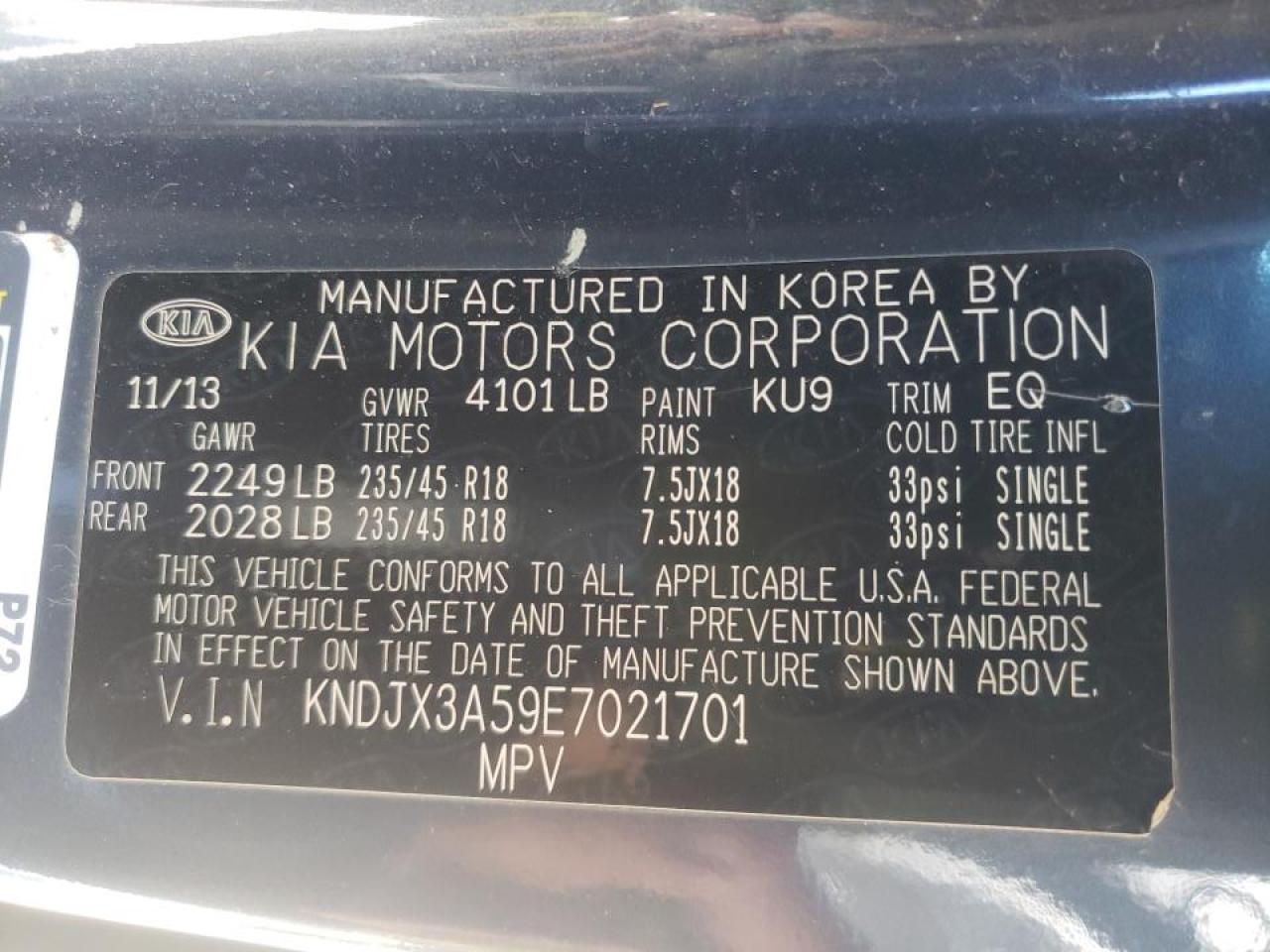 Photo 10 from auction – 2014 KIA SOUL ! with VIN KNDJX3A59E7021701