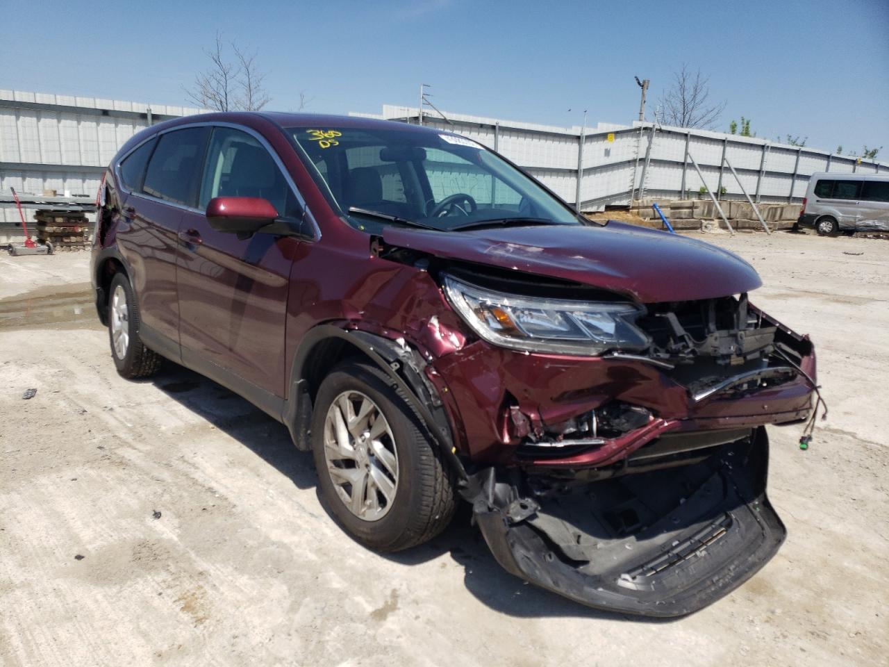 HONDA CR-V EX 2016 with VIN 5J6RM4H5XGL002845 - Photo from auction