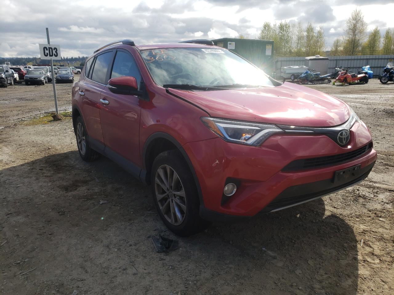 TOYOTA RAV4 LIMIT 2017 with VIN 2T3DFREV8HW658844 - Photo from auction