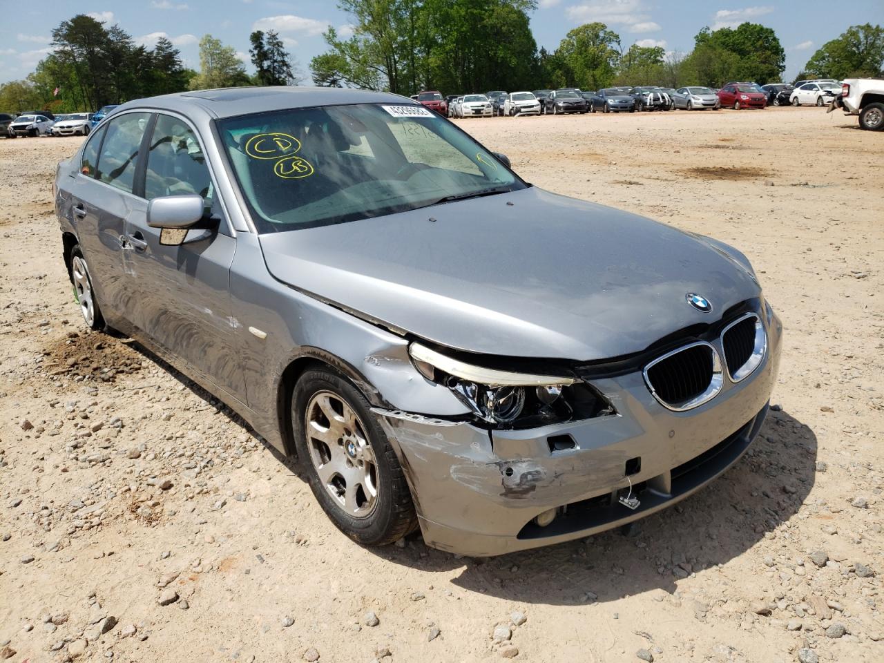 BMW 525 I 2004 with VIN WBANA53564B174069 - Photo from auction