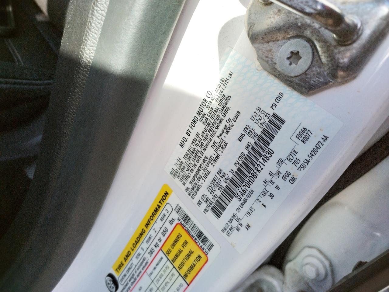 Photo 10 from auction – 2015 FORD FUSION SE with VIN 3FA6P0HD8FR214830