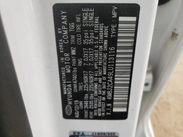 Photo 10 from auction – 2020 HYUNDAI TUCSON SE with VIN KM8J2CA49LU113116