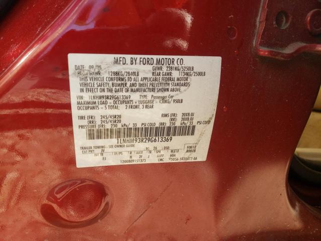 Photo 10 from auction – 2009 LINCOLN MKS with VIN 1LNHM93R29G613369