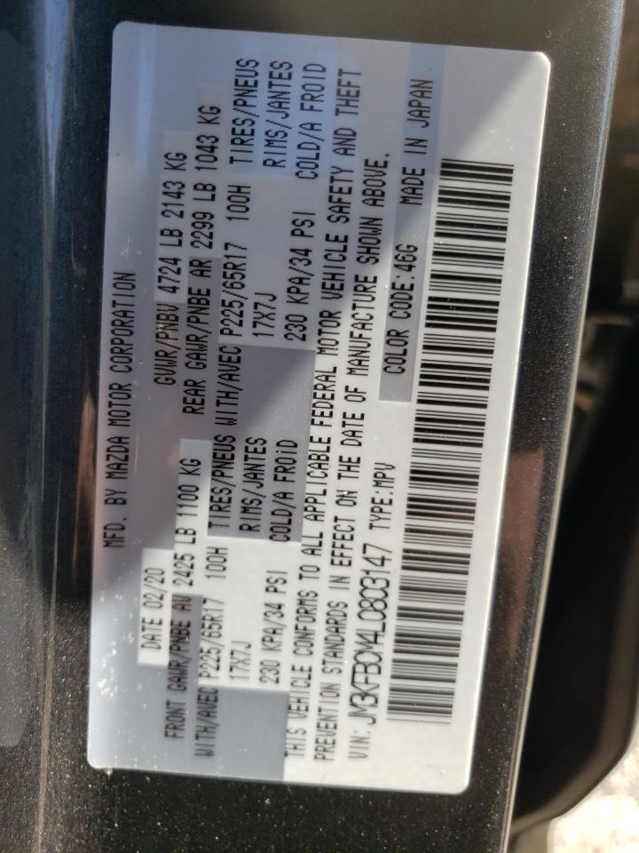 Photo 10 from auction – 2020 MAZDA CX-5 TOURI with VIN JM3KFBCM4L0803147